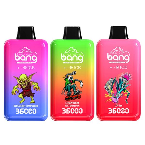 Bang Vape 36K (36000 puff / laite) – säädettävä viilennys + säädettävä ilmavirta | 10 kpl/pakkaus